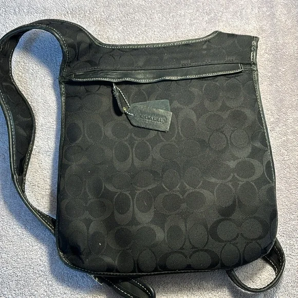 Coach Black Backpack Sleek Minimalist Design - Picture 2 of 14